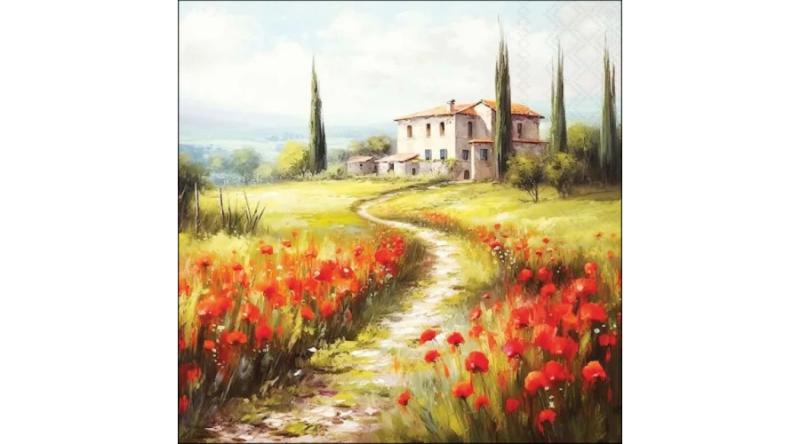 AMB.13320635 Tuscan house papírszalvéta 33x33cm, 20db-os