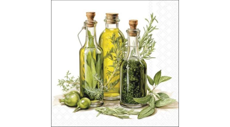 AMB.13320645 Oils and herbs papírszalvéta 33x33cm, 20db-os