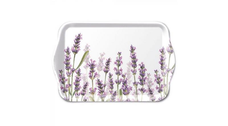 AMB.13715985 Lavender Shades White műanyag kistálca 13x21cm, levendula mintás