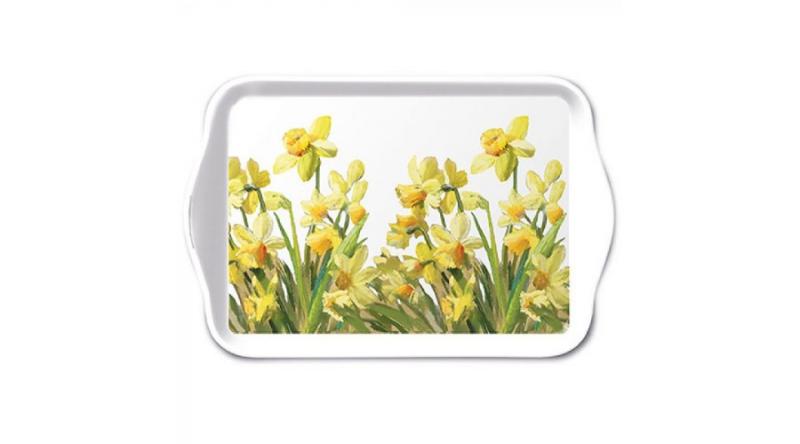 AMB.13716195 Golden Daffodils műanyag kistálca 13x21cm