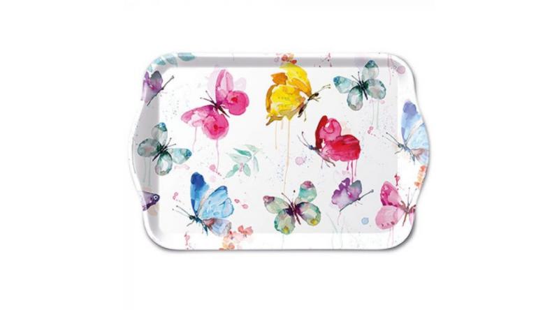 AMB.13716265 Butterfly Collection White műanyag kistálca 13x21cm