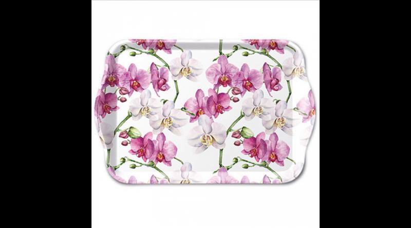 AMB.13719605 Elegant orchids white műanyag kistálca 13x21cm