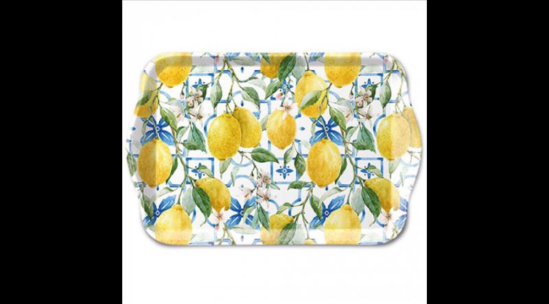 AMB.13719660 Mediterranean lemons műanyag kistálca 13x21cm