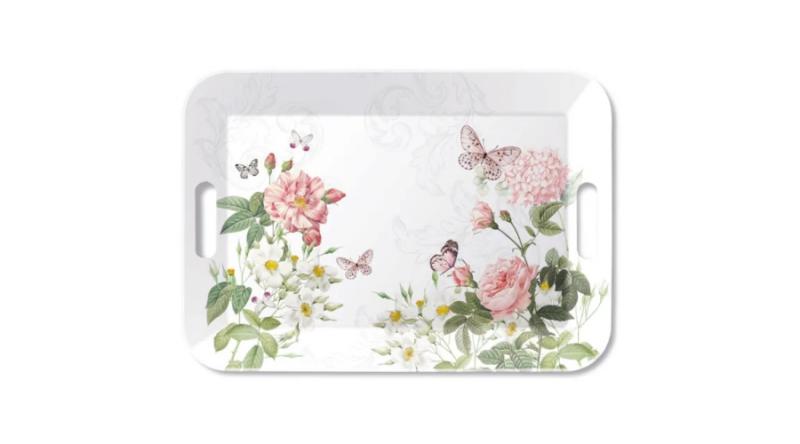 AMB.13920375 Amelia white műanyag nagytálca 33x47cm