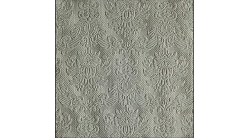 AMB.14017575 Elegance sage dombornyomott papírszalvéta 40x40cm,15db-os