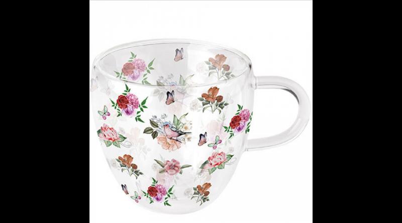 AMB.14419350 Charlotte white duplafalú borosilicate üvegcsésze 0,25l