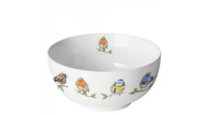 AMB.14818135 Bird species white porcelántál 6,5x14cm