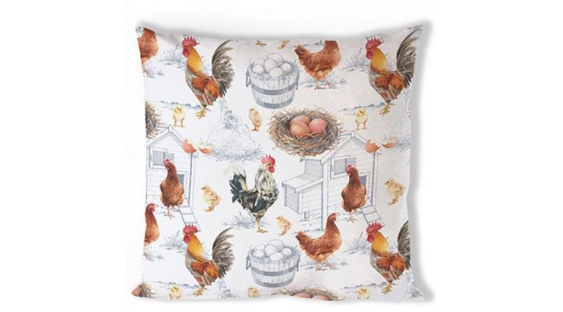 AMB.16215875 Chicken Farm párnahuzat 40x40cm, 100% pamut