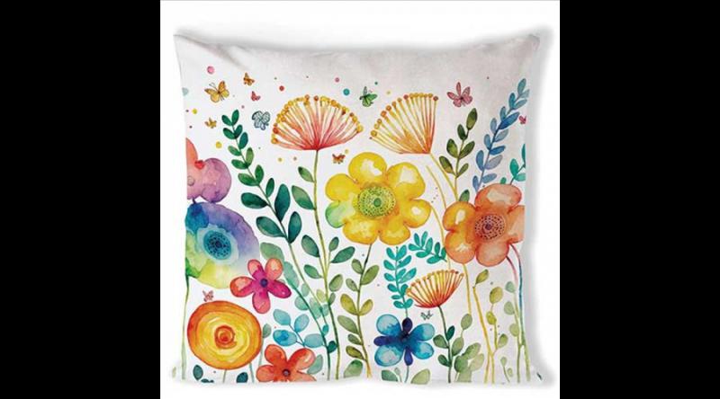 AMB.16218430 Vibrant spring white párnahuzat 40x40cm, 100% pamut