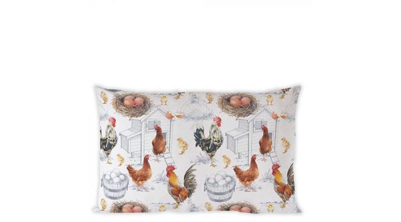 AMB.16315875 Chicken Farm párnahuzat 50x30cm,100% pamut