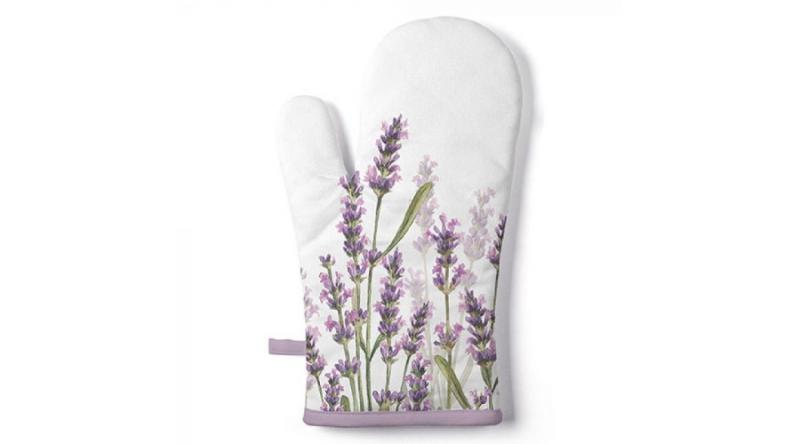 AMB.16415985 Lavender Shades white edényfogó kesztyű 18x30cm,100% pamut, levendula mintás