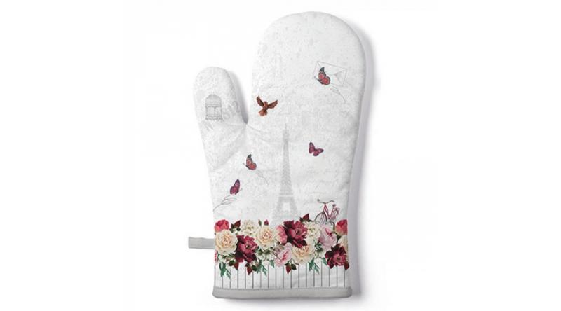 AMB.16417665 Romantic Paris edényfogó kesztyű 18x30cm, 100% pamut