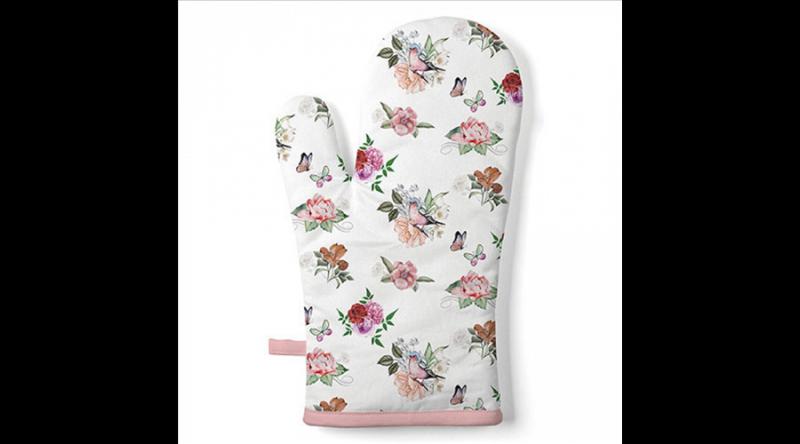 AMB.16419350 Charlotte white edényfogó kesztyű 18x30cm, 100% pamut