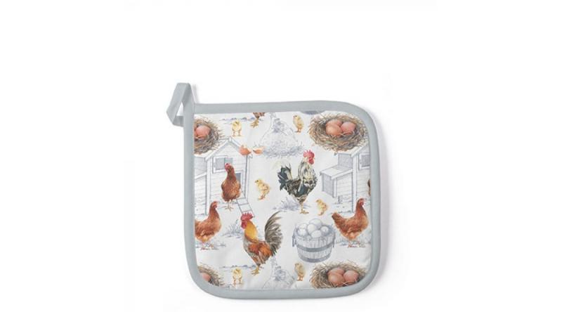 AMB.16515875 Chicken Farm edényalátét 20x20cm,100% pamut