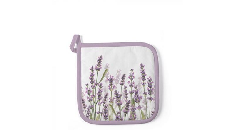 AMB.16515985 Lavender Shades White edényalátét 20x20cm,100% pamut, levendula mintás