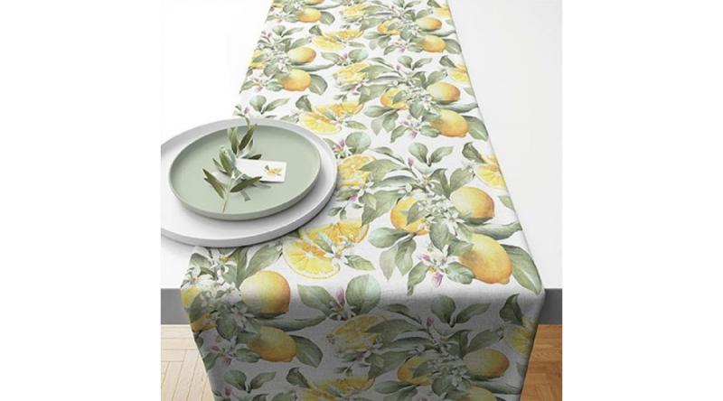 AMB.16616065 Limoni asztali futó 40x150cm, 100% pamut