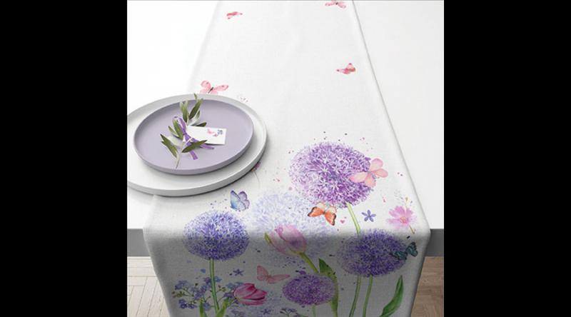 AMB.16619325 Flower beauty asztali futó 40x150cm,100% pamut