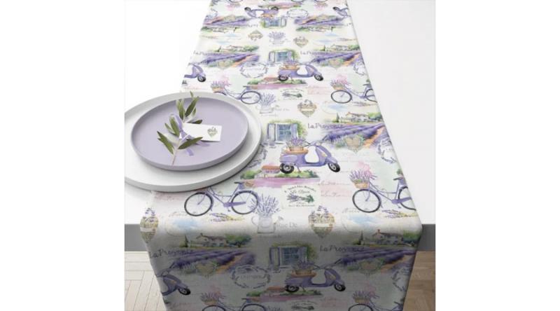 AMB.16620400 La Provence asztali futó 40x150cm,100% pamut