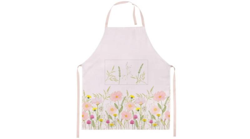 AMB.16720345 Pastel flowers pink kötény 70x85cm, 100% pamut