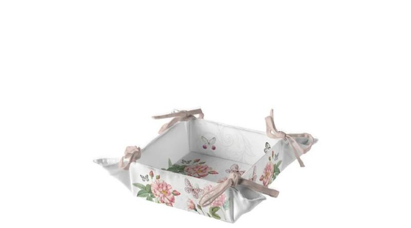 AMB.16920375 Amelia white kenyérkosár 20x20x7cm, 100% pamut