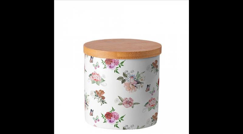 AMB.17419350 Charlotte white porcelán konyhai tároló 10x10cm