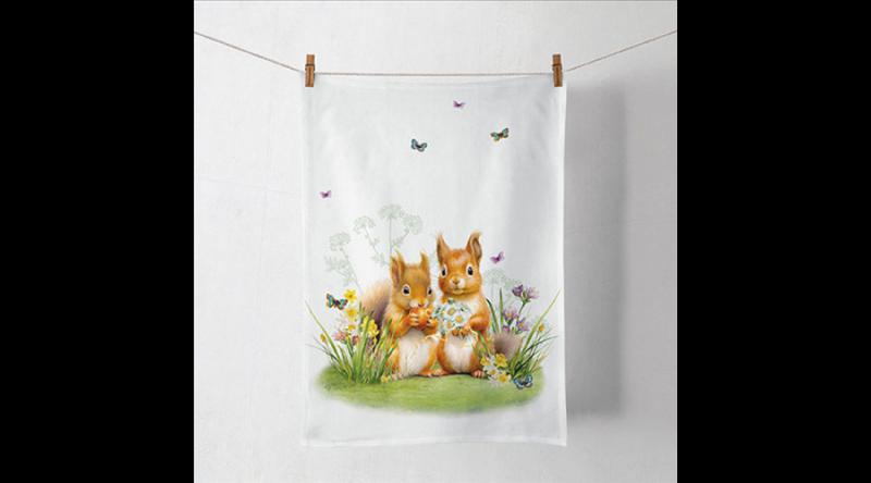AMB.17819465 Little squirrels konyharuha 50x70cm, 100% pamut