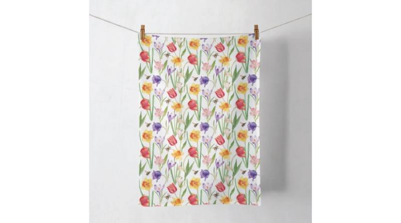 AMB.17820350 Flowers in spring konyharuha 50x70cm, 100% pamut