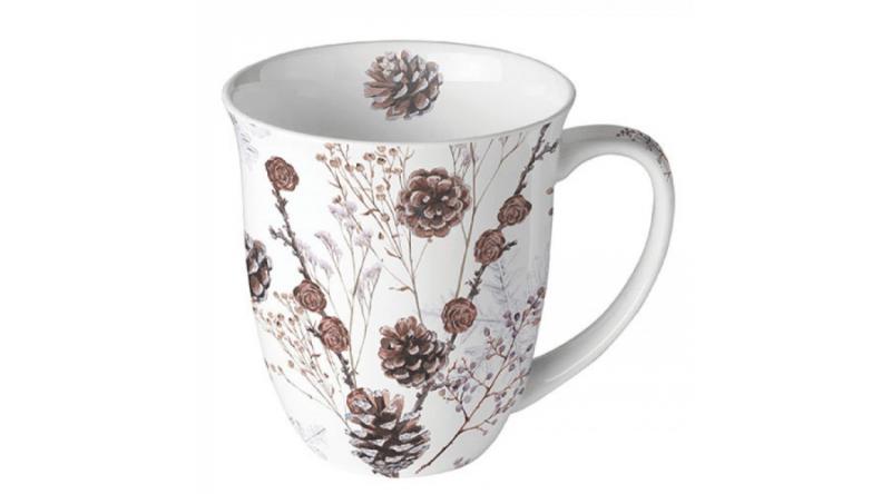 AMB.18417835 Pine Cones porcelánbögre 0,4l