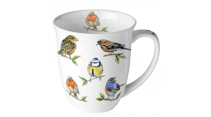 AMB.18418135 Bird species porcelánbögre 0,4l