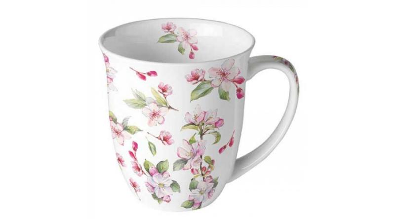 AMB.18418160 Spring blossom white porcelánbögre 0,4l