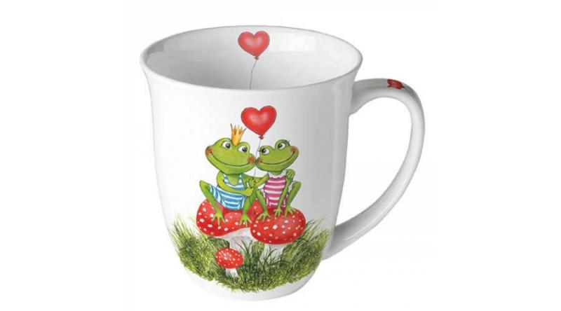 AMB.18418180 Frogs in love porcelánbögre 0,4l