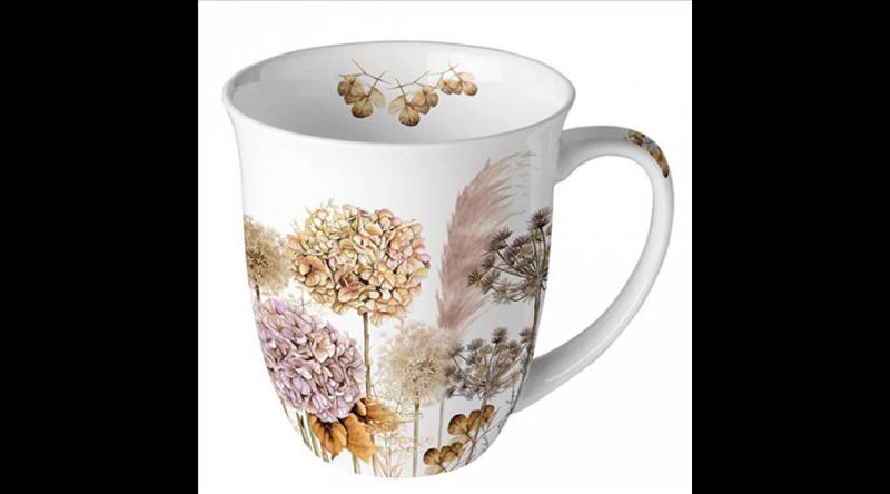 AMB.18418690 Dried flowers porcelánbögre 0,4L