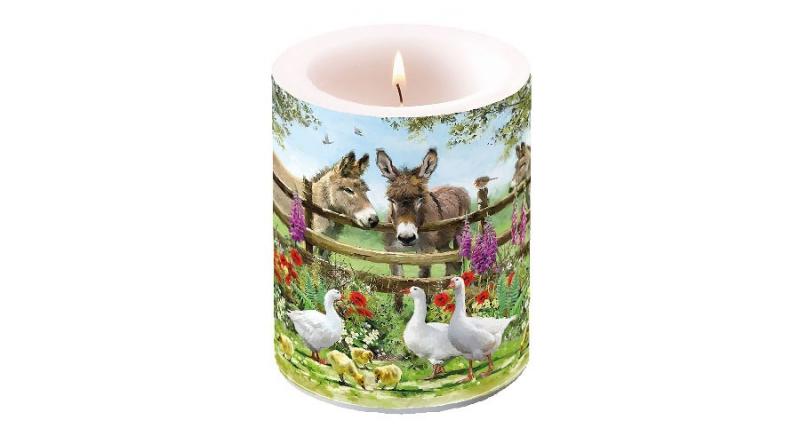 AMB.19113945 Meeting Point átvilágítós gyertya 12x10cm