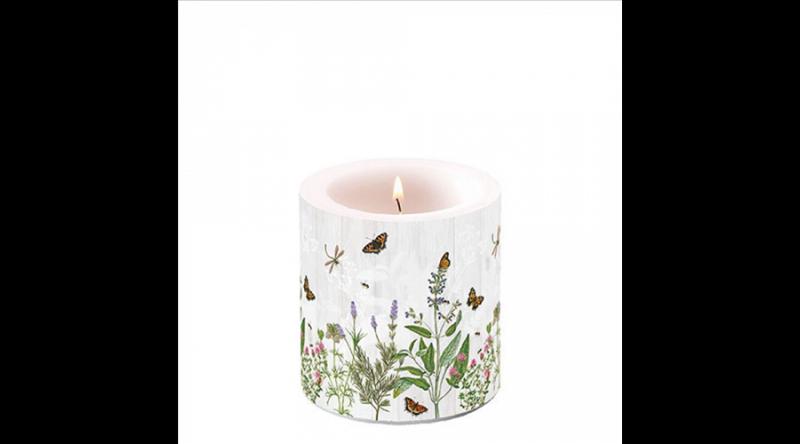 AMB.19219345 Herb Garden átvilágítós gyertya 8x7,5cm