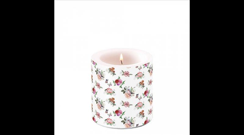 AMB.19219350 Charlotte white átvilágítós gyertya 8x7,5cm