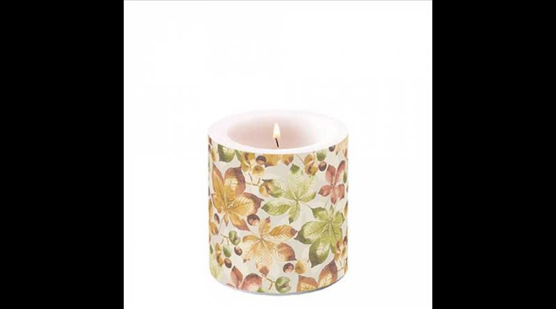 AMB.19219715 Castanea átvilágítós gyertya 8x7,5cm