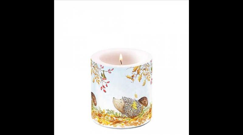 AMB.19219720 Forest friends átvilágítós gyertya 8x7,5cm