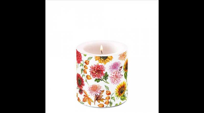 AMB.19219770 Autumn blooming átvilágítós gyertya 8x7,5cm