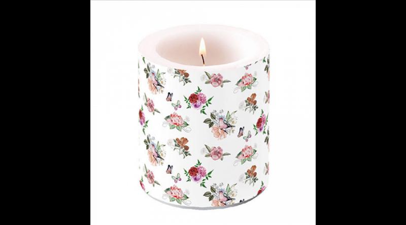 AMB.19319350 Charlotte white átvilágítós gyertya 10x10cm