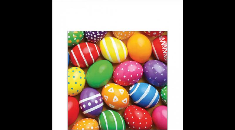 AMB.22519750 Painted Easter eggs papírszalvéta 25x25cm, 20db-os