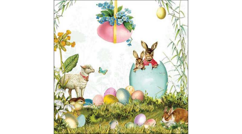 AMB.23318415 Easter surprise papírszalvéta 33x33cm,20db-os