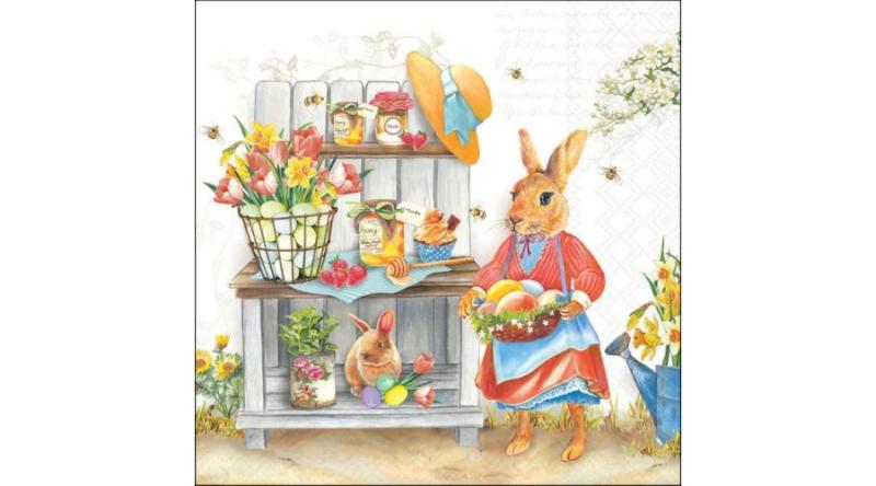 AMB.23320755 Easter kitchen papírszalvéta 33x33cm,20db-os