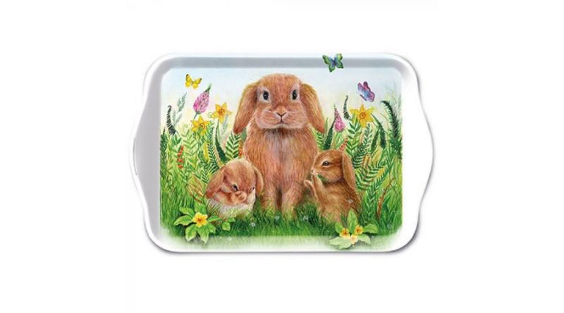 AMB.23715945 Rabbit Family műanyag kistálca 13x21cm