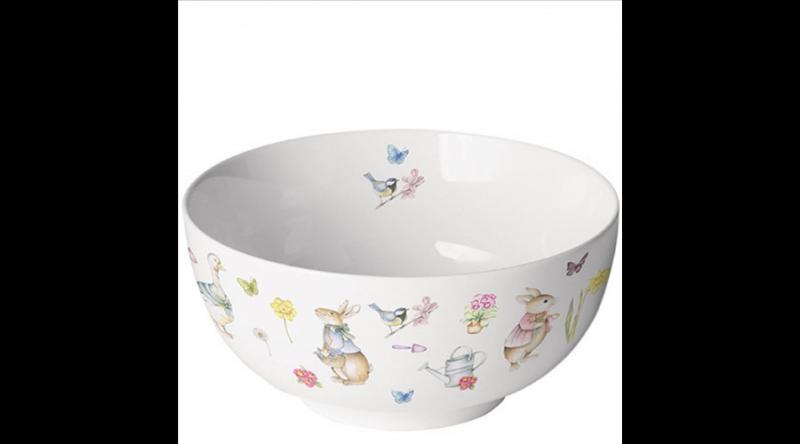 AMB.24819320 Easter Garden porcelántál 6,5x14cm