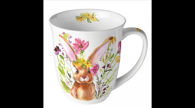 AMB.28418425 Girl bunny porcelánbögre 0,4l