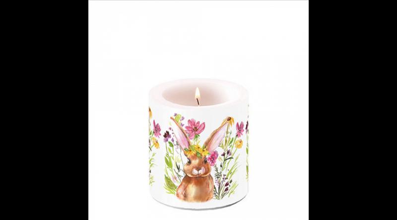 AMB.29218425 Girl bunny átvilágítós gyertya 8x7,5cm