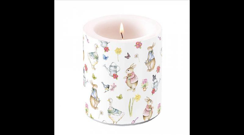 AMB.29319320 Easter garden átvilágítós gyertya 10x10cm