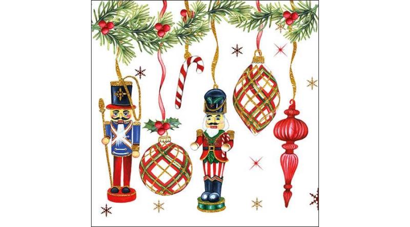 AMB.33314665 Nutcrackers Decoration papírszalvéta 33x33cm, 20db-os