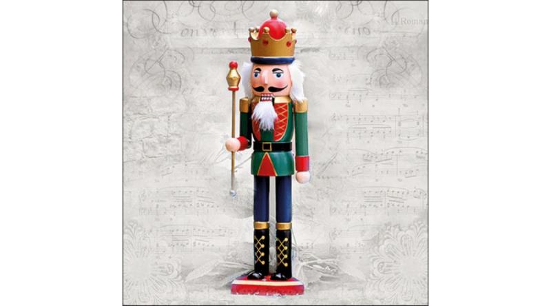 AMB.33316655 Nutcracker King papírszalvéta 33x33cm, 20db-os