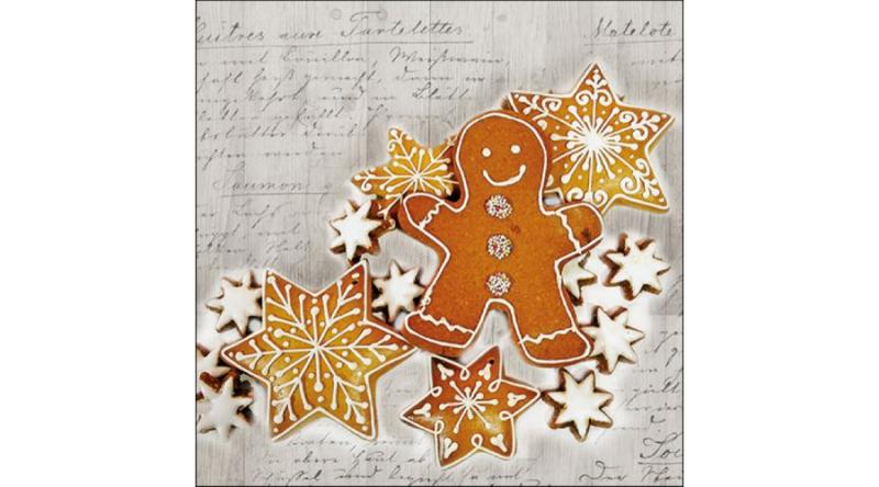 AMB.33316795 Christmas Baking papírszalvéta 33x33cm, 20db-os